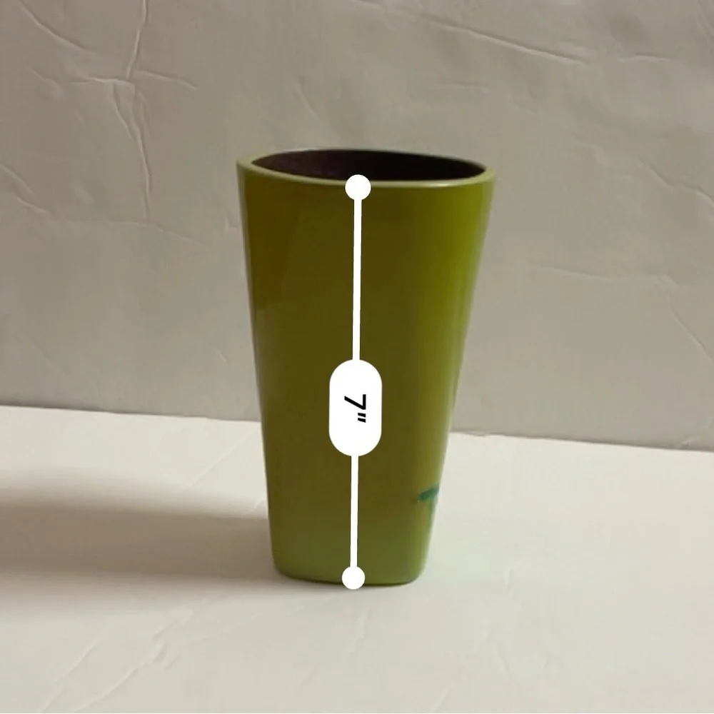 Green Cup for Toothbrush and Toothpaste 7 inches